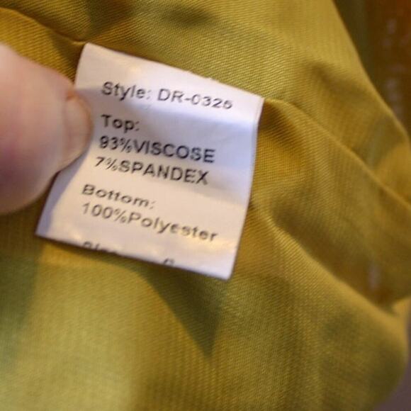 Pink Martini Mini Dress Paperbag Waist Color Block Twee Blue Yellow S - Picture 5 of 5